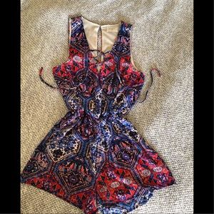 Everly multi print romper